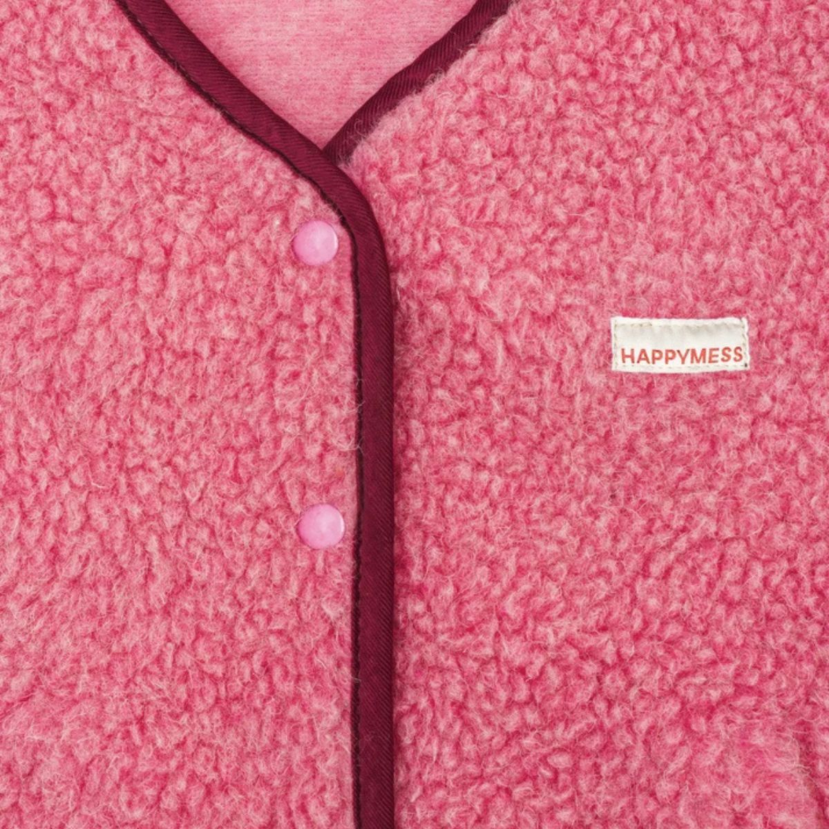 (預購) Happymess 100%美麗諾羊毛背心外套 - 大人款dusty pink  ❘ 預購尺寸: XS ~ XL