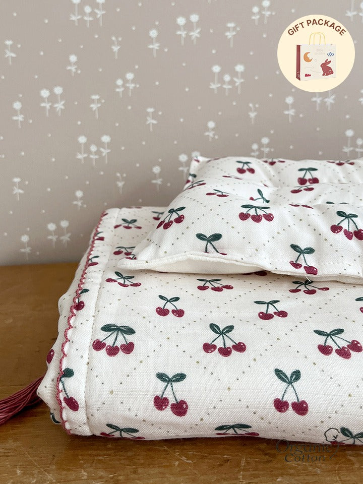 (預購商品) Creme enfant 棉 x 莫代爾枕頭＋萬用毯尊榮禮盒組 - Betty