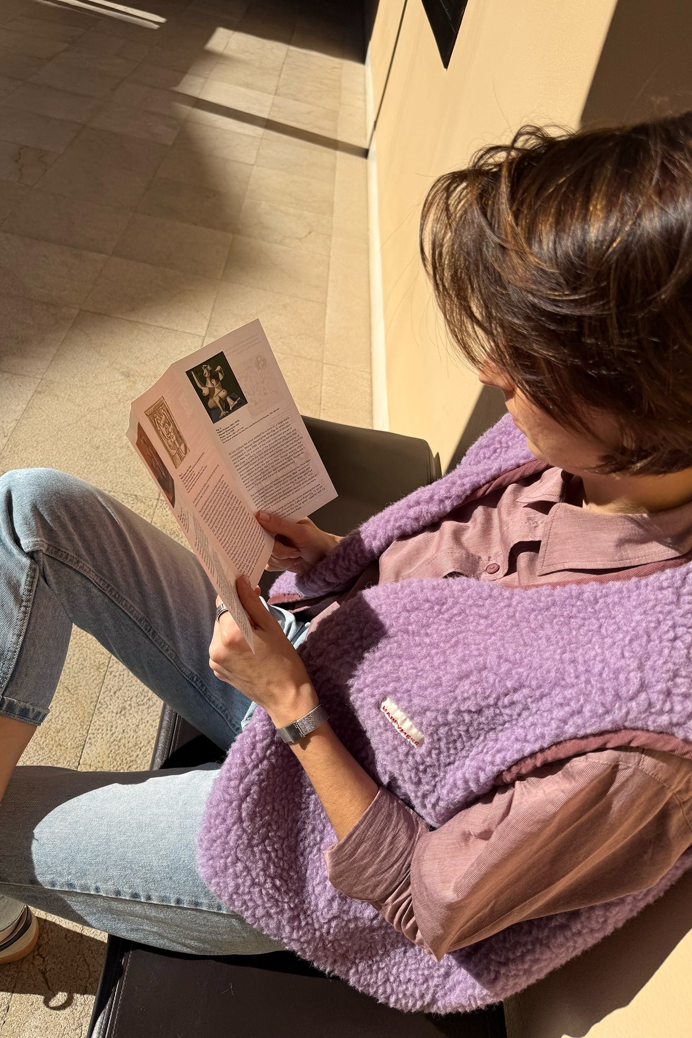 (預購) Happymess 100%美麗諾羊毛背心外套 - adult in lilac cloud  (XS~XL)