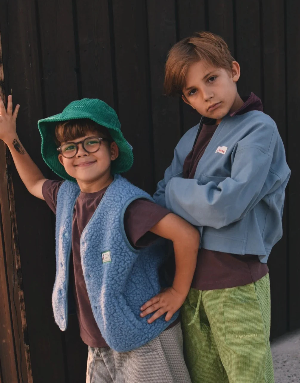 (預購) Happymess 100%美麗諾羊毛背心外套 - Kids in  ice blue (1Y~12Y)