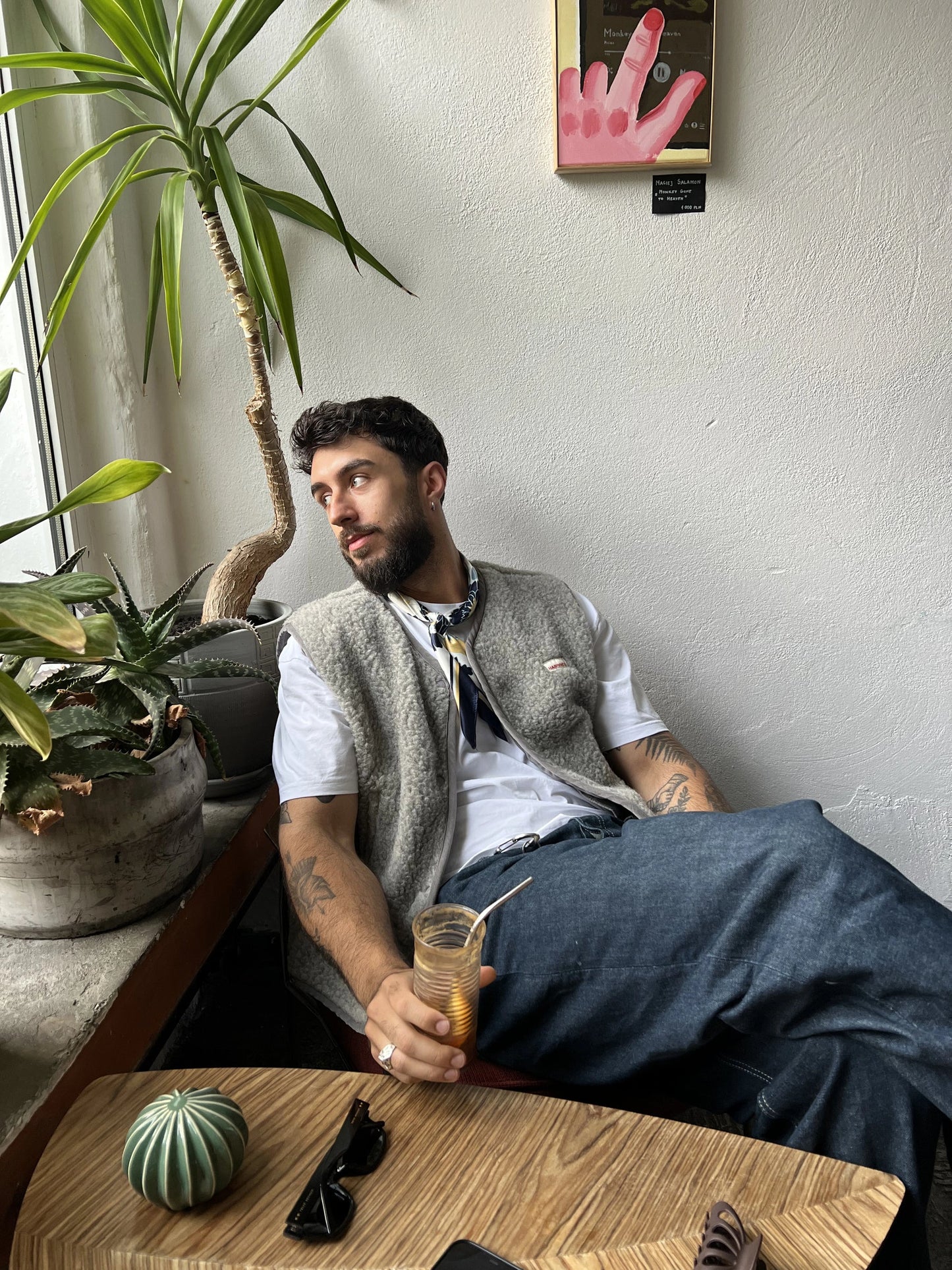 (預購) Happymess 100%美麗諾羊毛背心外套 - adult in stone grey  (XS~XL)