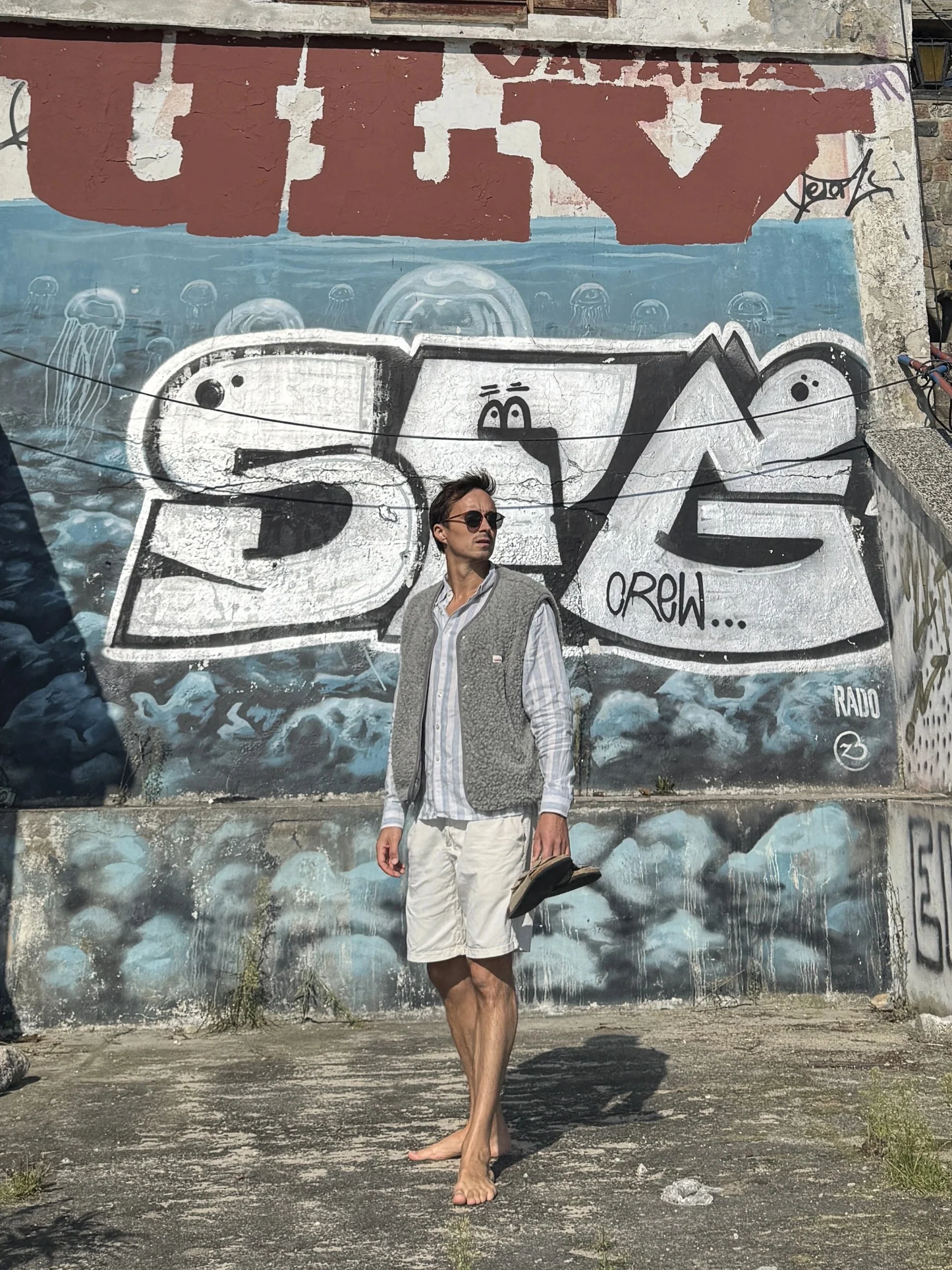 (預購) Happymess 100%美麗諾羊毛背心外套 - adult in stone grey  (XS~XL)