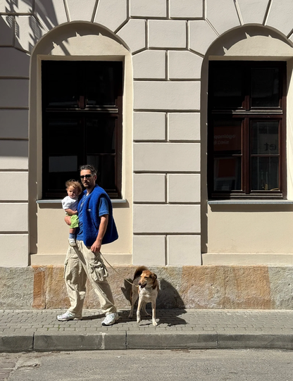 (預購) Happymess 100%美麗諾羊毛背心外套 - adult in cobalt  (XS~XL)