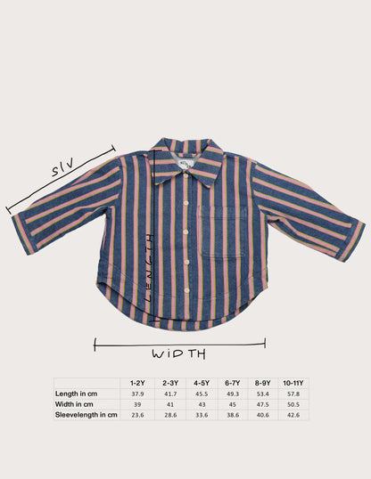 Studio Koter 100% 純棉JAGGER 丹寧襯衫外套 現貨尺寸: 2Y~9Y