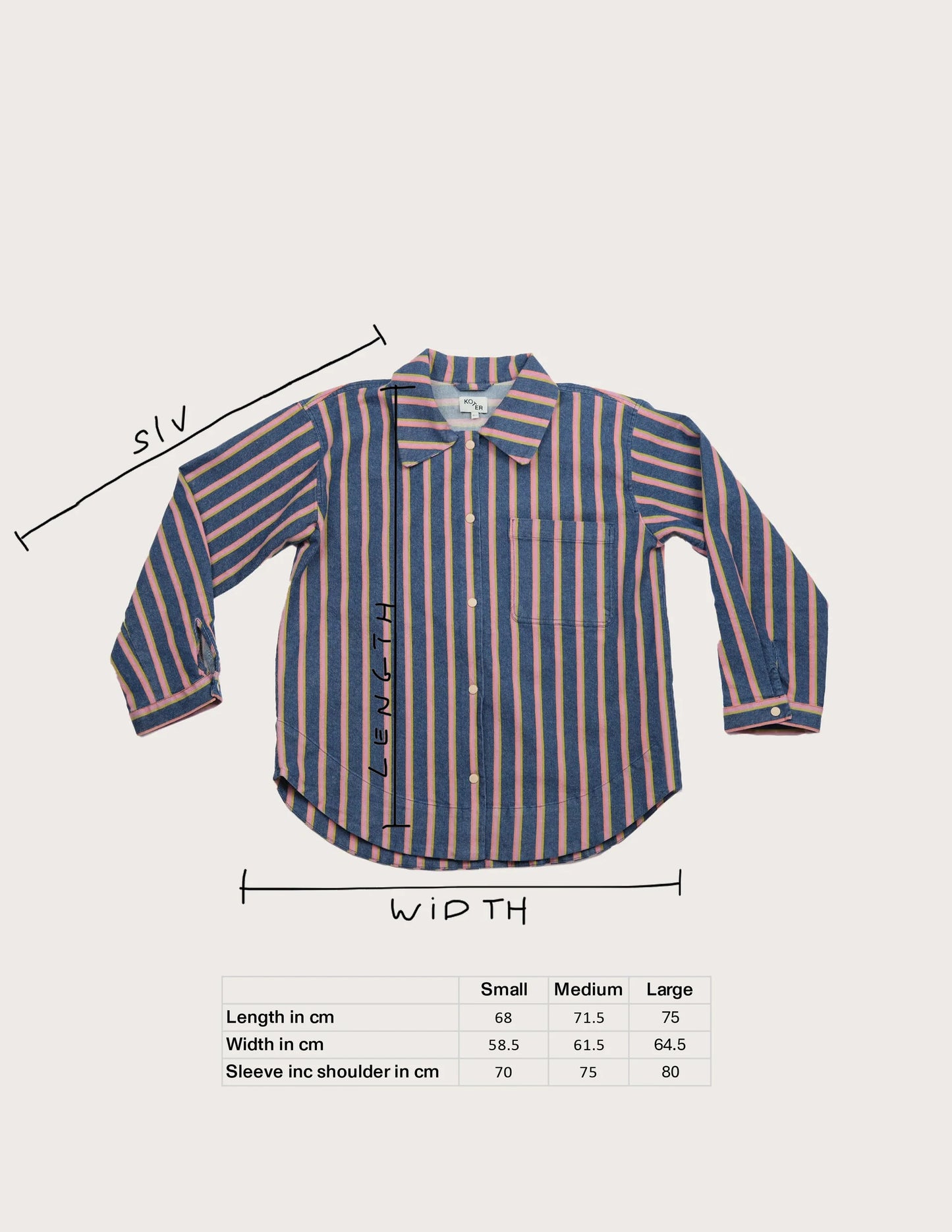 Studio Koter JAGGER 大人款 Indigo 棉麻寬版襯衫外套❘ 現貨尺寸: S