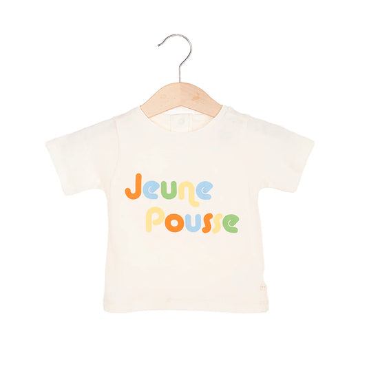 Les Petites Choses 100% 有機棉 TOM 經典短袖 T-shirt (小嫩芽) ❘ 現貨尺寸:12M~4Y