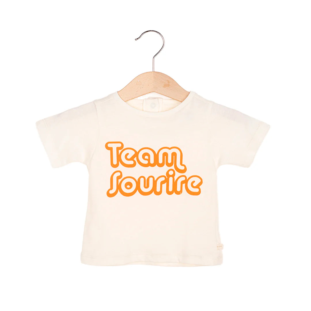 Les Petites Choses 100% 有機棉 TOM 經典短袖 T-shirt (Team Smile) ❘ 現貨尺寸: 2Y~5Y