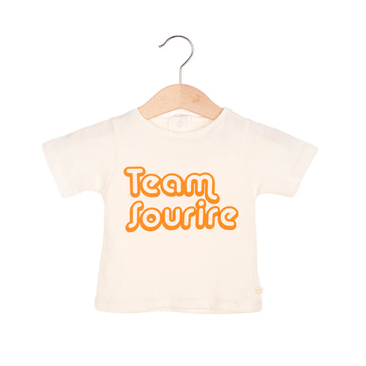 Les Petites Choses 100% 有機棉 TOM 經典短袖 T-shirt (Team Smile) ❘ 現貨尺寸: 2Y~5Y