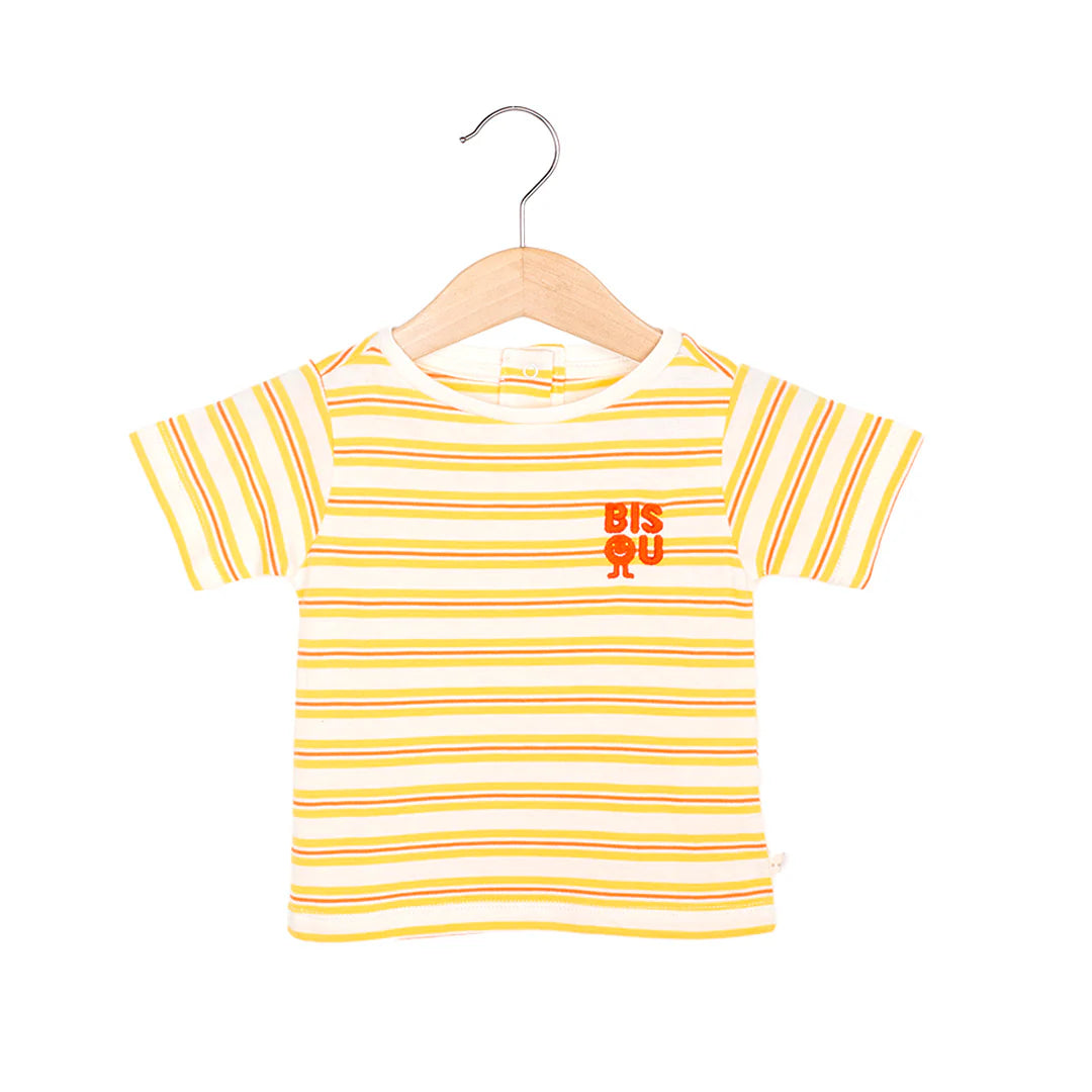 Les Petites Choses 100% 有機棉 TOM 經典短袖 T-shirt (落日條紋) ❘ 現貨尺寸:12M~4Y