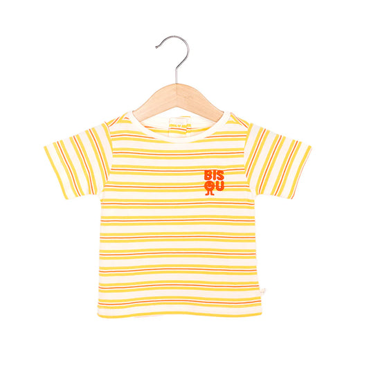 Les Petites Choses 100% 有機棉 TOM 經典短袖 T-shirt (落日條紋) ❘ 現貨尺寸:12M~4Y