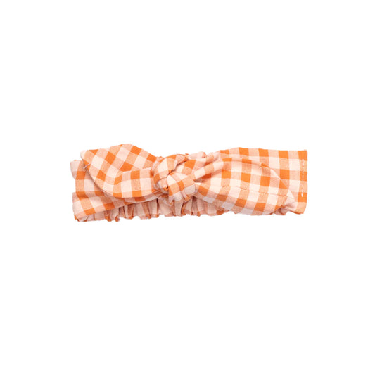 Les Petites Choses 100% 有機棉 CHICA 經典格紋蝴蝶結髮帶 ❘ 現貨尺寸:Baby & Junior