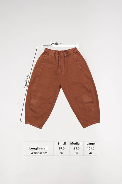 Studio Koter MANU 大人款 Indigo 棉麻繭型褲 現貨尺寸: S