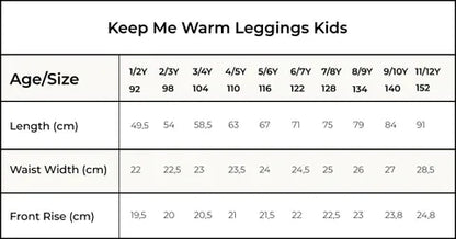 Orbasics 有機棉 Keep-me-warm 百搭厚棉長褲 深夜藍 (1Y-5Y)