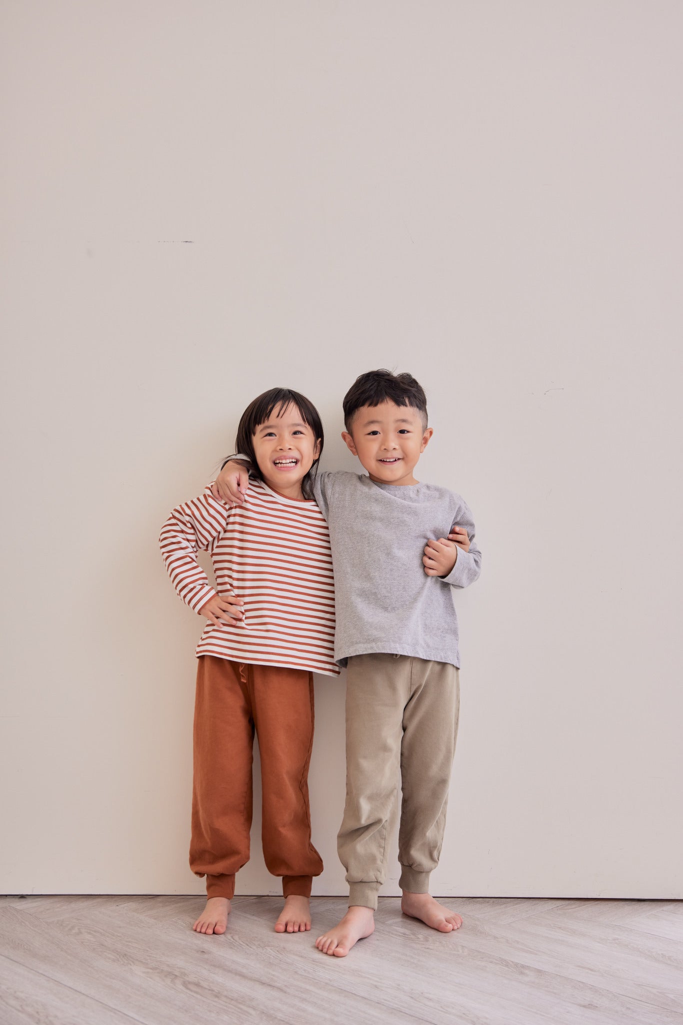 Orbasics 有機棉Cuddle jogger 寬版束口長褲- 鼠尾草綠 - 2-12Y