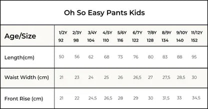 Orbasics 有機棉 Oh-So-Easy 長褲 焦糖餅乾色 (1Y~5Y)