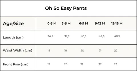 Orbasics 有機棉寶寶Oh So easy 長褲 焦糖餅乾