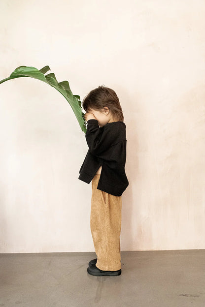 Studio Koter 100%有機棉Ever長褲 -Teddy Brown 2Y~7Y