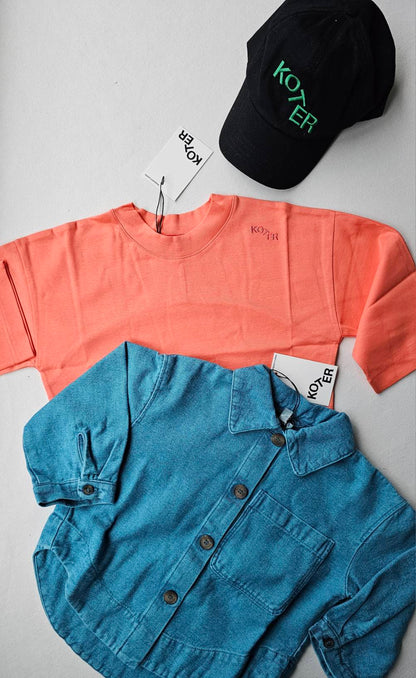 Studio Koter 100%有機棉 RORY Oversized 長袖上衣 ❘ 現貨尺寸: 2Y~7Y