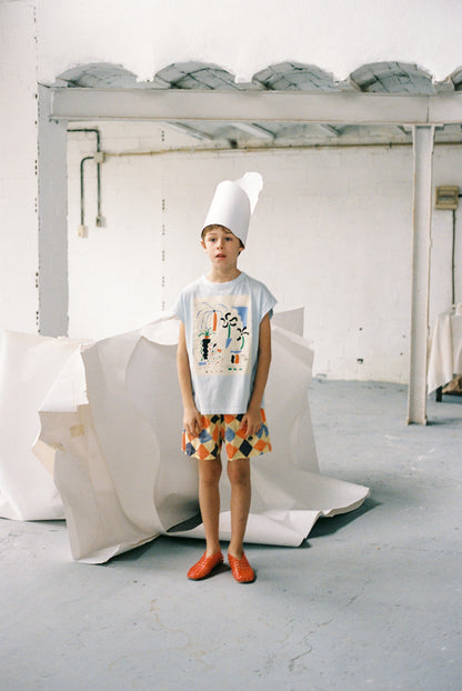 True Artist 100%有機棉落肩寬版短袖T-shirt (4Y-11Y)