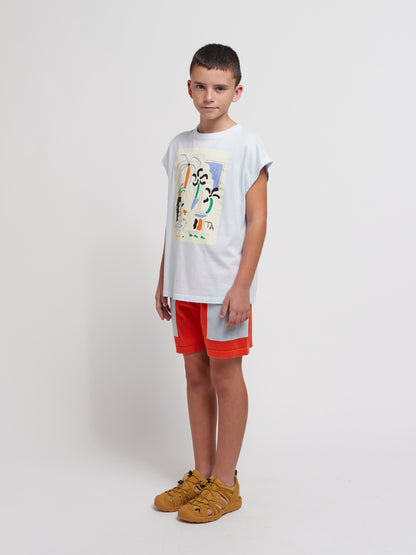 True Artist 100%有機棉落肩寬版短袖T-shirt (4Y-11Y)