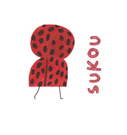 Sukou 純棉設計短袖T-shirt - ladybug