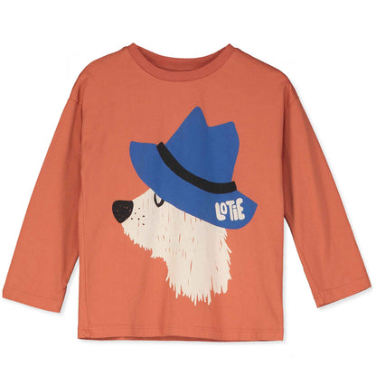 (預購)Lotiekids 100%有機棉薄長袖上衣CHILL DOG CLAY TSHIRT 2Y~11Y
