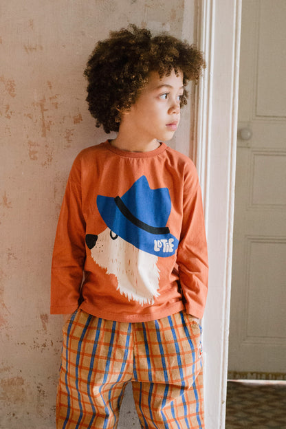 (預購)Lotiekids 100%有機棉薄長袖上衣CHILL DOG CLAY TSHIRT 2Y~11Y