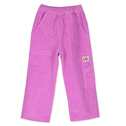 Lotiekids 有機棉燈心絨長褲 - 桃粉 ❘ 現貨尺寸: 2-3Y & 4-5Y