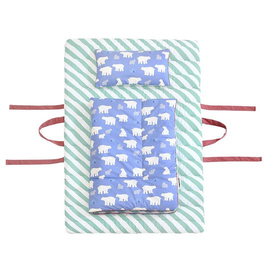 (預購商品) Tiny cosmo 棉×莫代爾兒童睡袋組 Polar- 睡墊加厚款