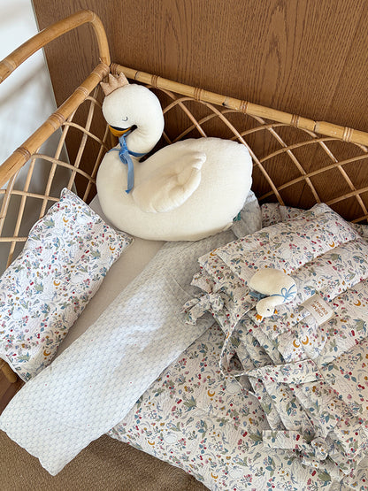 (預購商品) Creme enfant 有機棉天鵝造型刺繡姓名吊飾