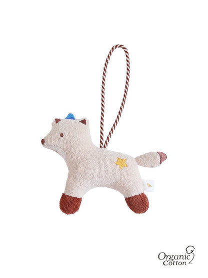 (預購商品) Creme enfant 小狐狸刺繡姓名吊飾