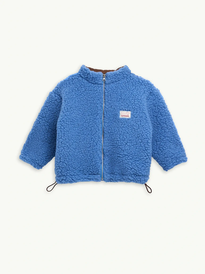 Happymess｜美麗諾羊毛 Bomber 外套 - Ice Blue ❘ 現貨尺寸: 1Y~6Y