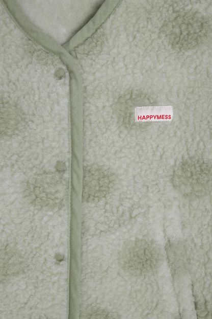 (預購) Happymess 100%美麗諾羊毛背心外套 - adult in polka dots (XS~XL)