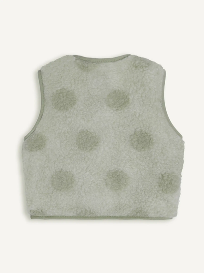 (預購) Happymess 100%美麗諾羊毛背心外套 - Kids in polka dots (1Y~12Y)