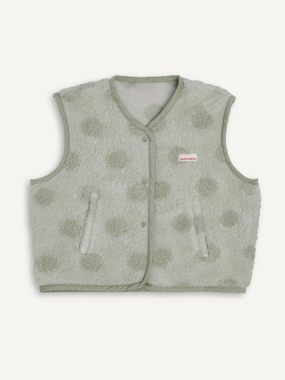 (預購) Happymess 100%美麗諾羊毛背心外套 - adult in polka dots (XS~XL)