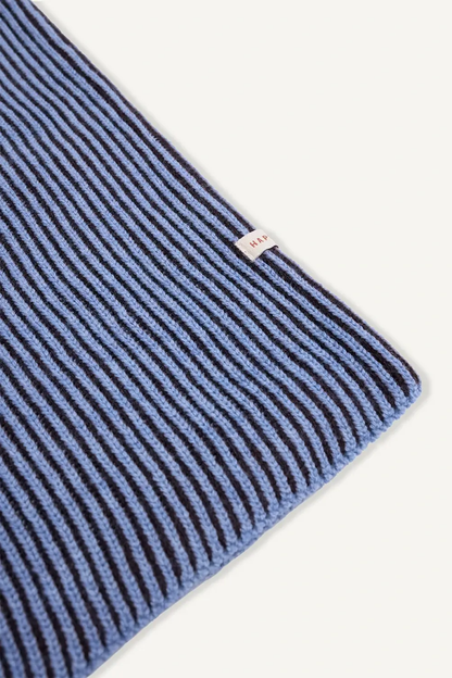 Happymess Extra Fine美麗諾羊毛Balaclava頭套帽 - icy stripes  (單一尺寸/成人可戴)