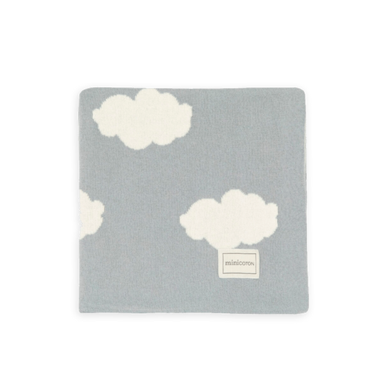 Minicoton 100%有機棉蓋毯 - 雲朵