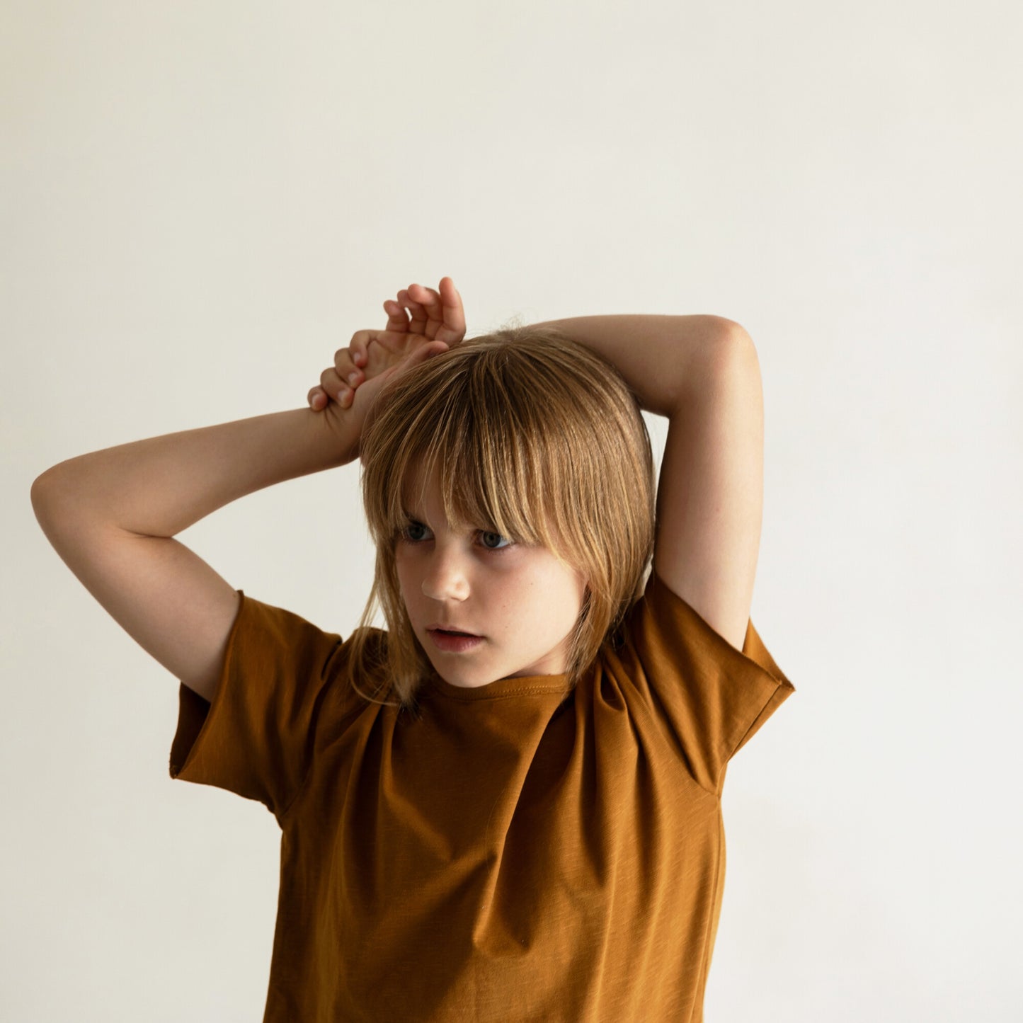 Phil & Phae 有機竹節棉短袖 T-shirt -Vintage gold  ❘ 現貨尺寸: 2Y~8Y