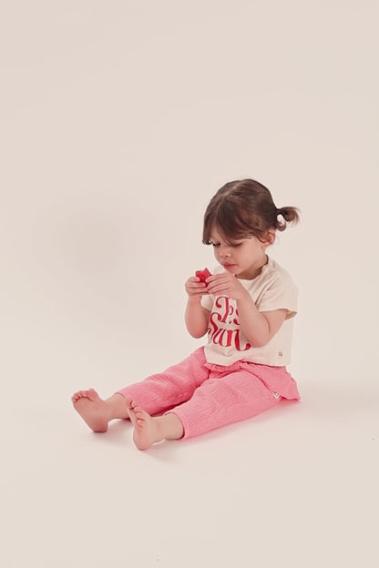 Cozmo 100%竹節棉短袖 T=shirt - Yes Sun - ivory ❘ 現貨尺寸: 12M & 24M