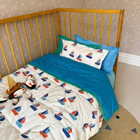 (預購)Tiny Cosmo 100%純棉水洗棉被-Badu（兩個尺寸: 兒童被 & 單人被 )