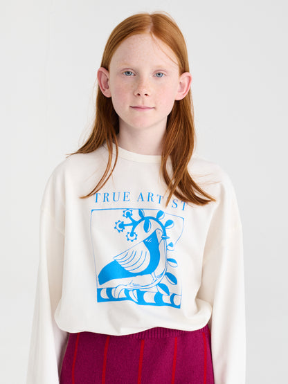 True Artist  100% 有機棉 Ex Libris Positional 長袖 T-shirt ❘ 現貨尺寸: 4Y~9Y