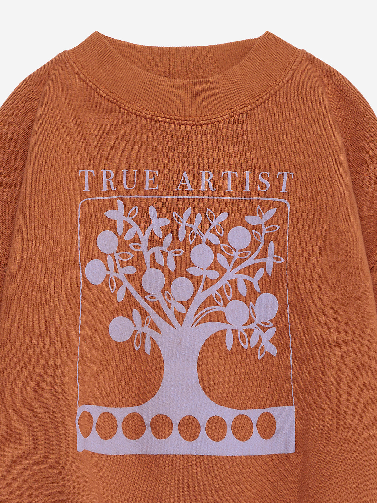 True Artist  100% 有機棉 Ex Libris 刷毛圓領大學T ❘ 現貨尺寸: 4Y~9Y / 12-13Y