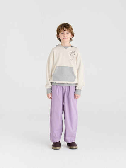 True Artist 100% 有機棉  nº18 寬版長褲 - lilac ❘ 現貨尺寸: 4Y~9Y