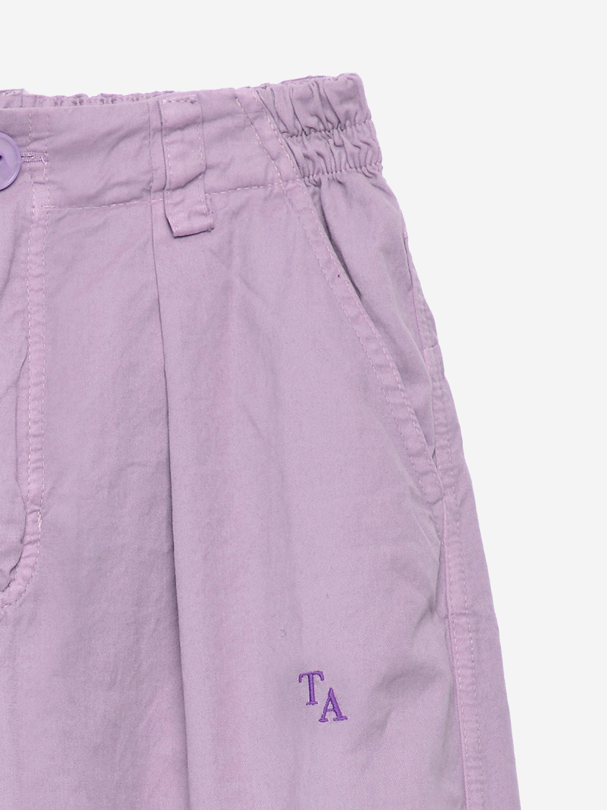 True Artist 100% 有機棉  nº18 寬版長褲 - lilac ❘ 現貨尺寸: 4Y~9Y