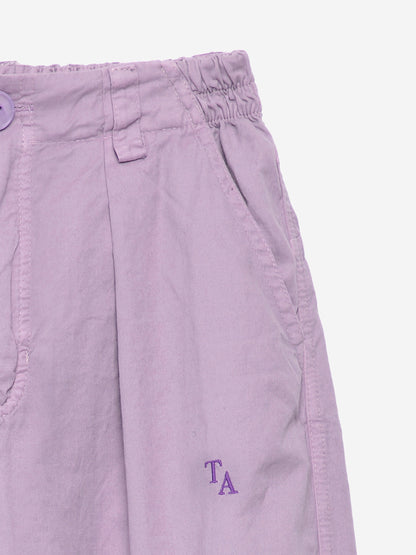 True Artist 100% 有機棉  nº18 寬版長褲 - lilac ❘ 現貨尺寸: 4Y~9Y