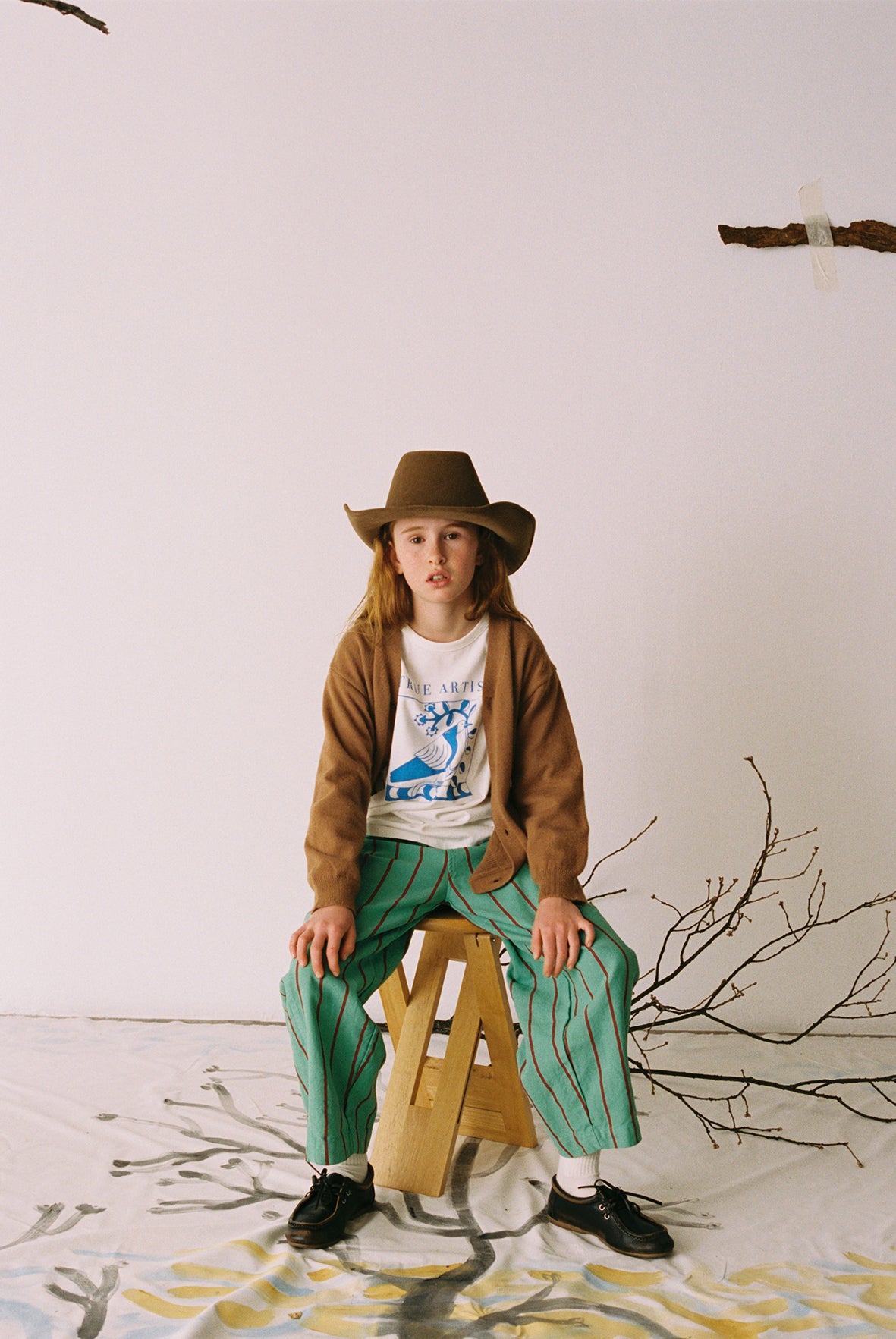 True Artist  100% 有機棉 Ex Libris Positional 長袖 T-shirt ❘ 現貨尺寸: 4Y~9Y