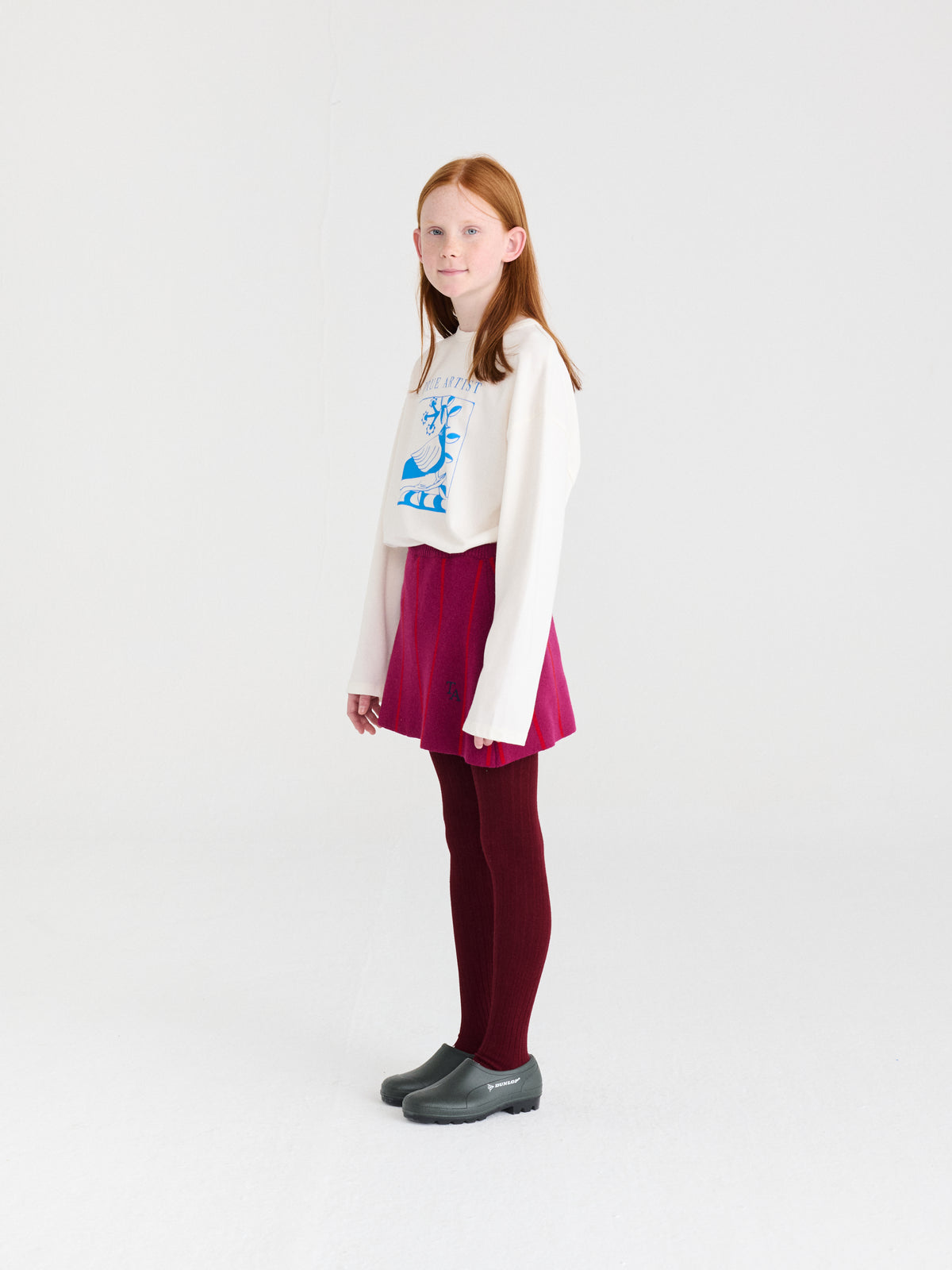 True Artist  100% 有機棉 Ex Libris Positional 長袖 T-shirt ❘ 現貨尺寸: 4Y~9Y